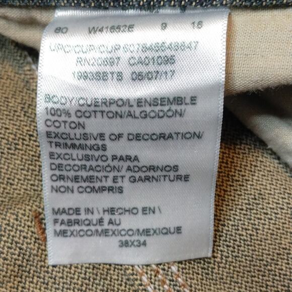 Men Dickies Carpenter Cotton Denim Blue Jeans Sz 38X34 - Picture 5 of 7